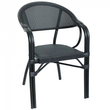 Πολυθρόνα Dining Vegera Ε258,14 57x58x83cm Black