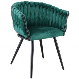 Πολυθρόνα Verdi ΕΜ786,1 64x54x80cm Black-Green GREEN