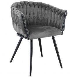 Πολυθρόνα Verdi ΕΜ786,2 64x54x80cm Black-Grey GREY