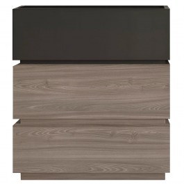 Συρταριέρα Vanity Ε7352,1 60x40x66cm Anthracite-Walnut ANTHRACITE-WALNUT