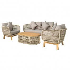 Σαλόνι Κήπου (Σετ 4Τμχ) Mark Ε2360,2 Beige-Sand BEIGE-SAND