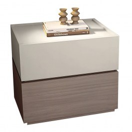 Vanity Bedside Table E7351,2 60x40x45cm Walnut-Ecru WALNUT-ECRU