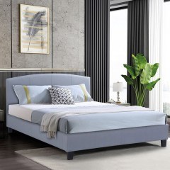 Odeon Double Bed (For Mattress 140x190cm) E8806,11 148x205x94cm Grey