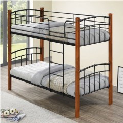 Nortlan Bunk Bed E80730 (For Mattress 90x190cm) 97x201x160cm Black-Walnut