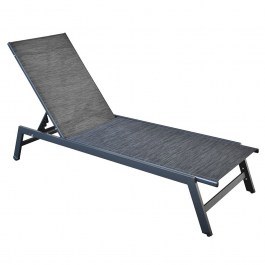 Corte Sunbed E6726.1 60x191x31cm Anthracite-Black ANTHRACITE-BLACK