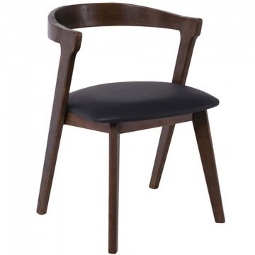 Καρέκλα Sandra Ε7682,1 52x56x76cm Walnut-Black