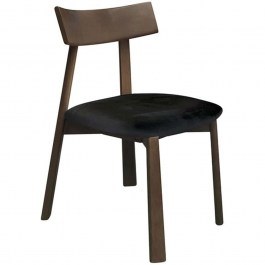 Καρέκλα Cornel Ε7687,1 48x54x82cm Walnut-Black WALNUT