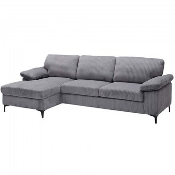 Corner Sofa (Right Corner) Cyril Ε9583,10 267x132x84cm Grey