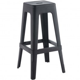 Bar Stool Relix Ε51900,1 42x42x76cm Black BLACK