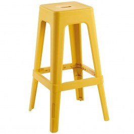 Bar Stool Relix Ε51900,7 42x42x76cm Yellow YELLOW