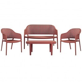 Garden Lounge Malaga (Set 4Pcs) Ε320,S3 Red RED