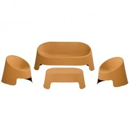 Σαλόνι Κήπου Colt (Σετ 4Τμχ) Ε3210,S2 Saffron Yellow YELLOW