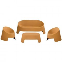 Σαλόνι Κήπου Colt (Σετ 4Τμχ) Ε3210,S2 Saffron Yellow