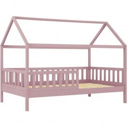 Children's Bed Dream Montessori (For Mattress 90x190cm) ΕΚ701,2 97x197x129cm Pink PINK