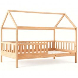 Children's Bed Dream Montessori (For Mattress 90x190cm) ΕΚ701,4 97x197x129cm Natural NATURAL