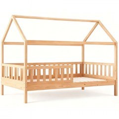 Children's Bed Dream Montessori (For Mattress 90x190cm) ΕΚ701,4 97x197x129cm Natural