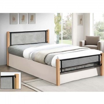 Κρεβάτι Net (Για Στρώμα 150x200cm) Ε8041,1 155x210x81cm Natural-Black