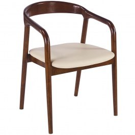Πολυθρόνα Simone Ε7708,1Κ 57x59x81cm Walnut-Ecru WALNUT