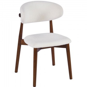 Καρέκλα Ultra Teddy Ε7710,1Κ 50x55x79cm Walnut-White