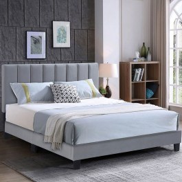 Κρεβάτι Allegro (Για Στρώμα 180x200cm) Ε8804,41 189x225x117/127cm Grey GREY