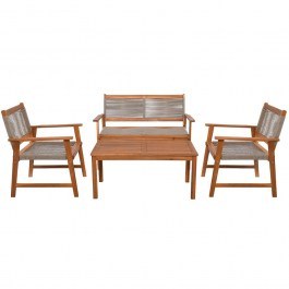 Garden Lounge Spring (Set 4Pcs) Ε235,2 Natural-Beige NATURAL-BEIGE