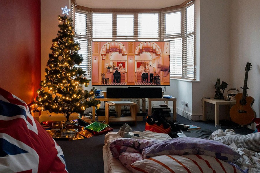 Χριστουγεννιάτικιη Διακόσμηση Σαλονιού