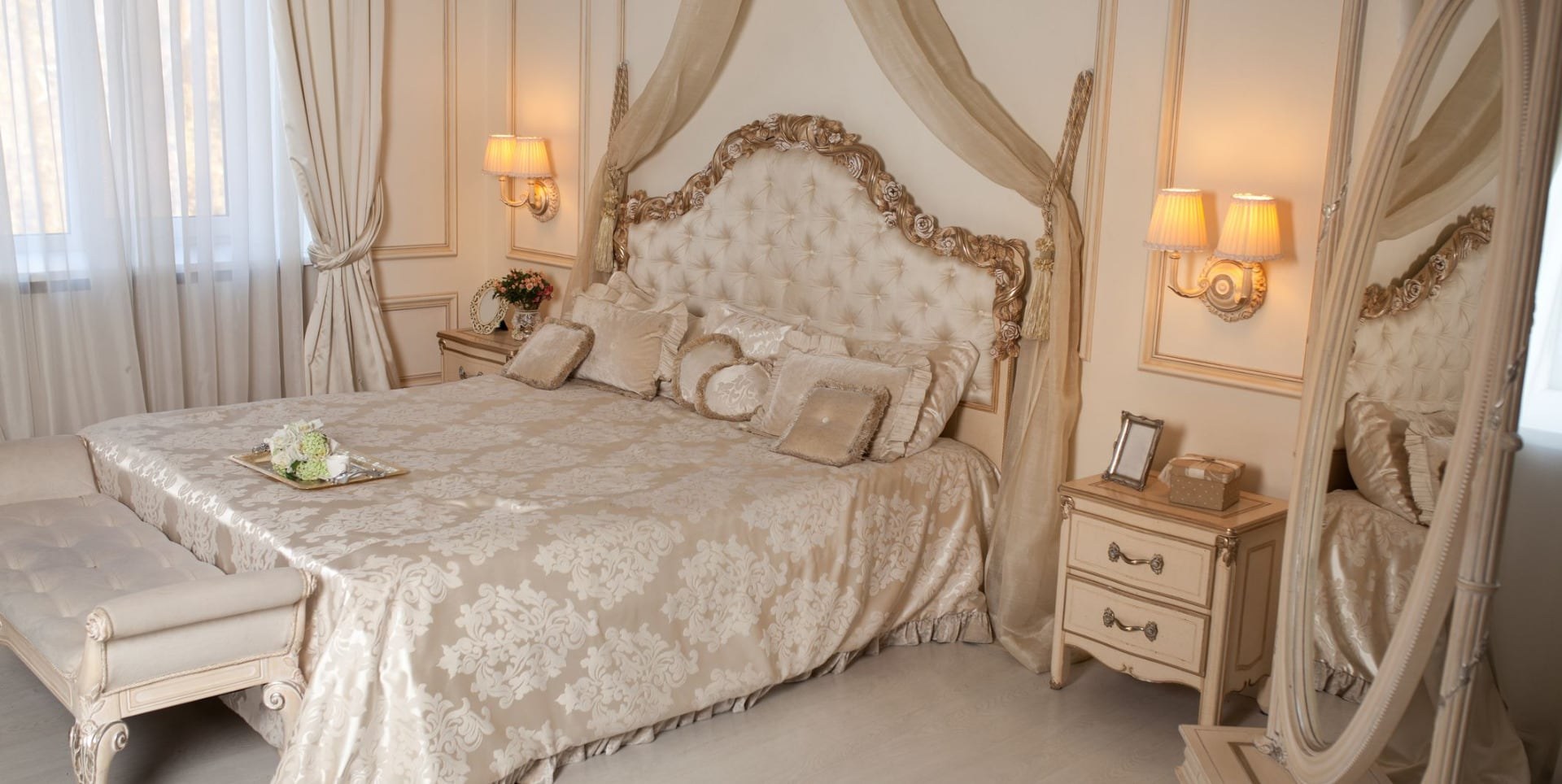 υπνοδωμάτιο κρεβάτι λευκά είδη