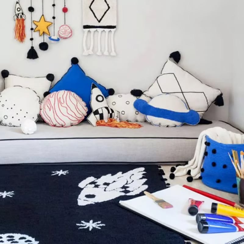 χαλί παιδικό μαξιλάρια 