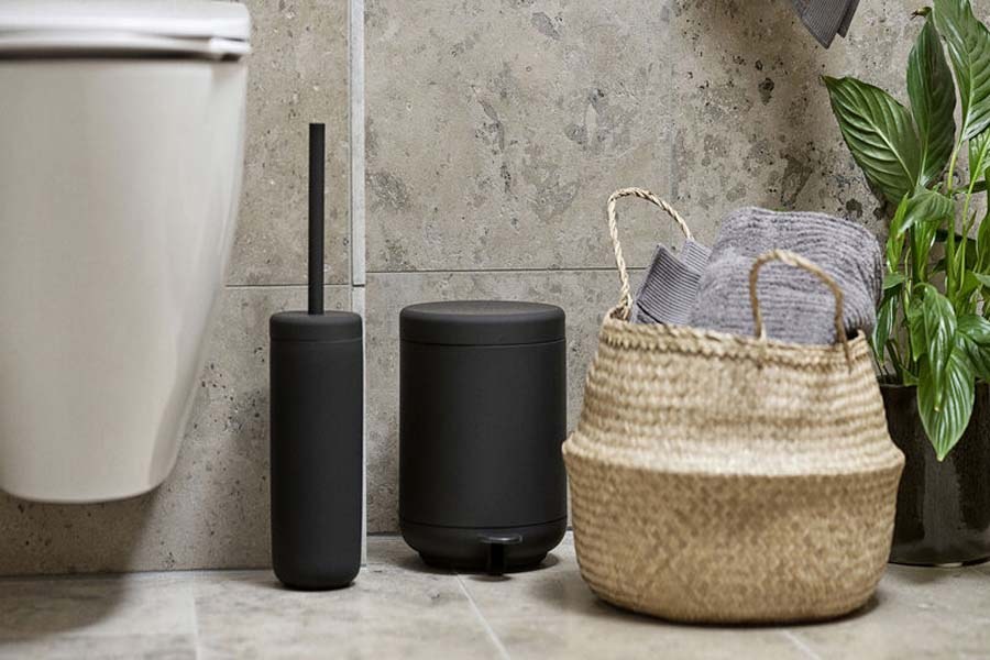 Scandinavian style trash bin