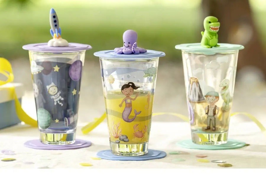 kids' cups with designs